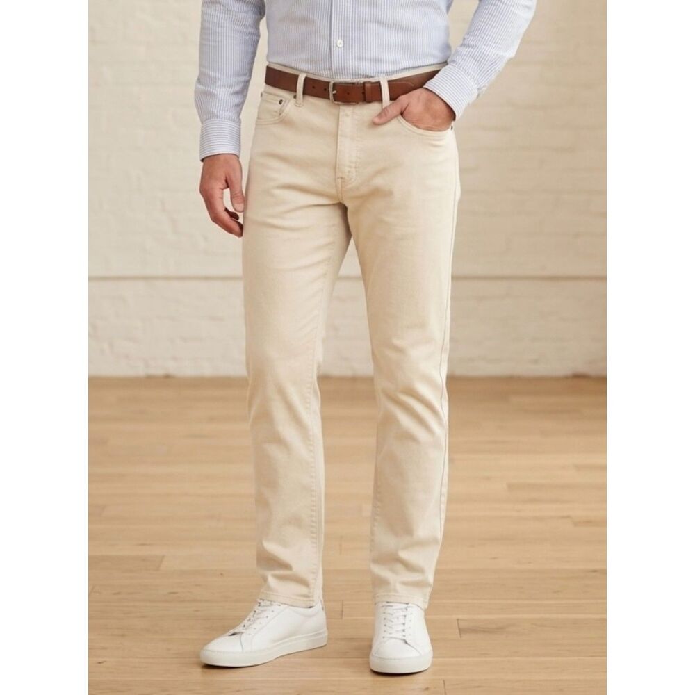 Gap Khakis Slim Fit Comfort Stretch Chino Pants Clay Tan Size 36x30
